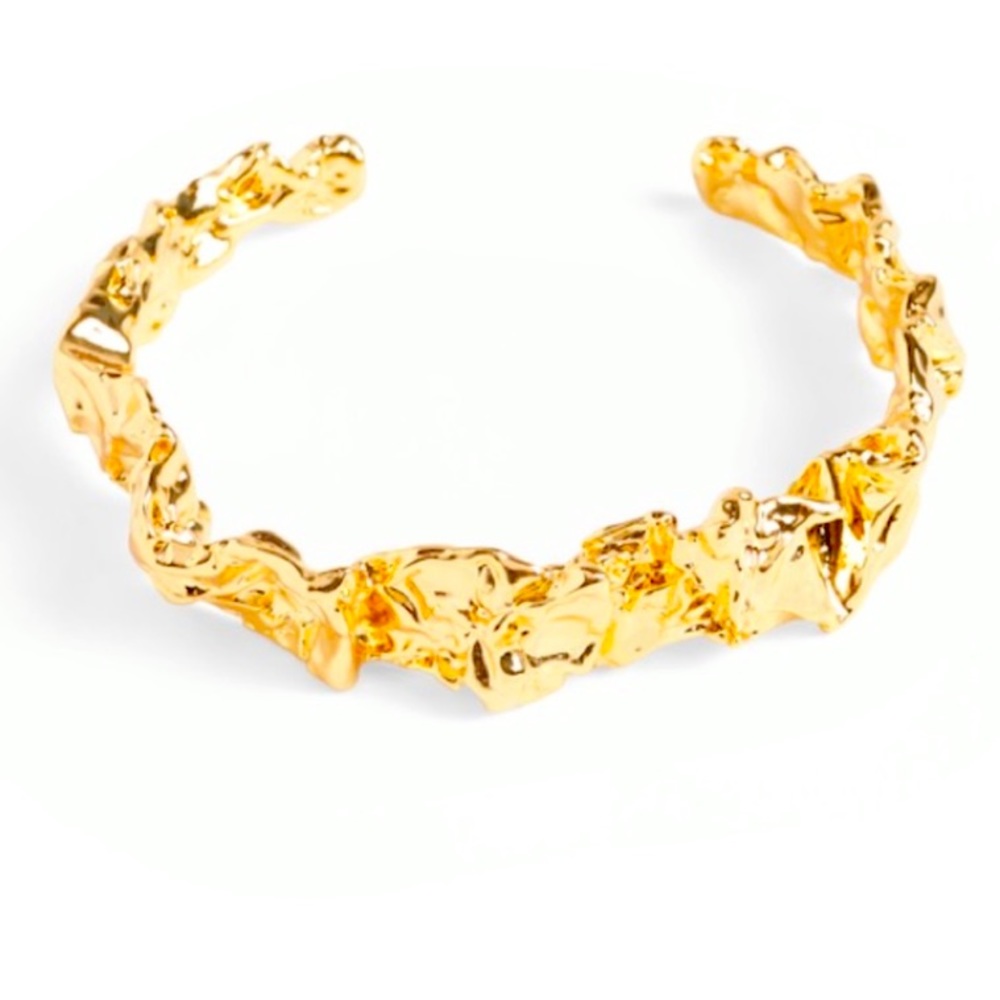 Beautiful gold cuff 24k plating